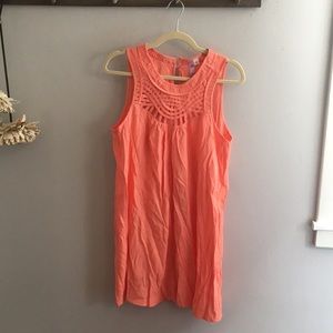 Francesca’s Sleeveless Coral Dress